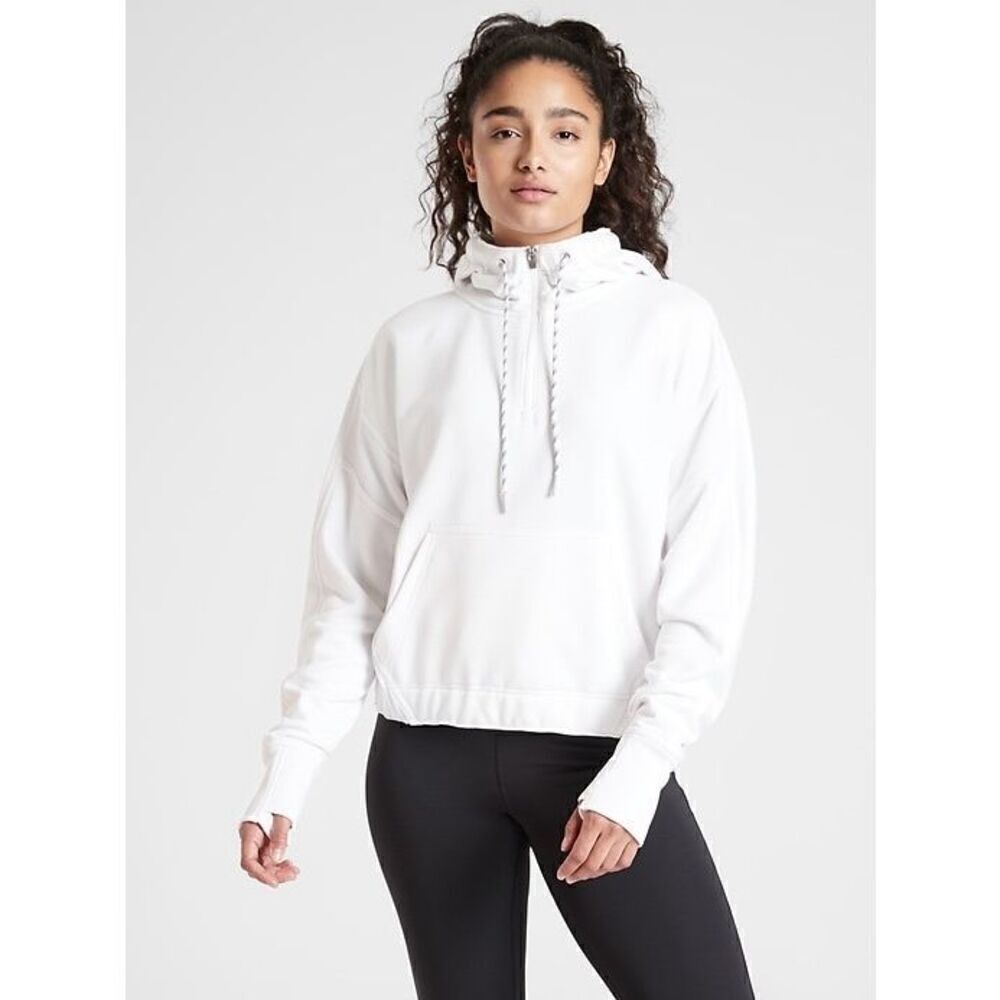 Athleta Ascend Warm Up Hoodie White XL - Picture 1 of 6